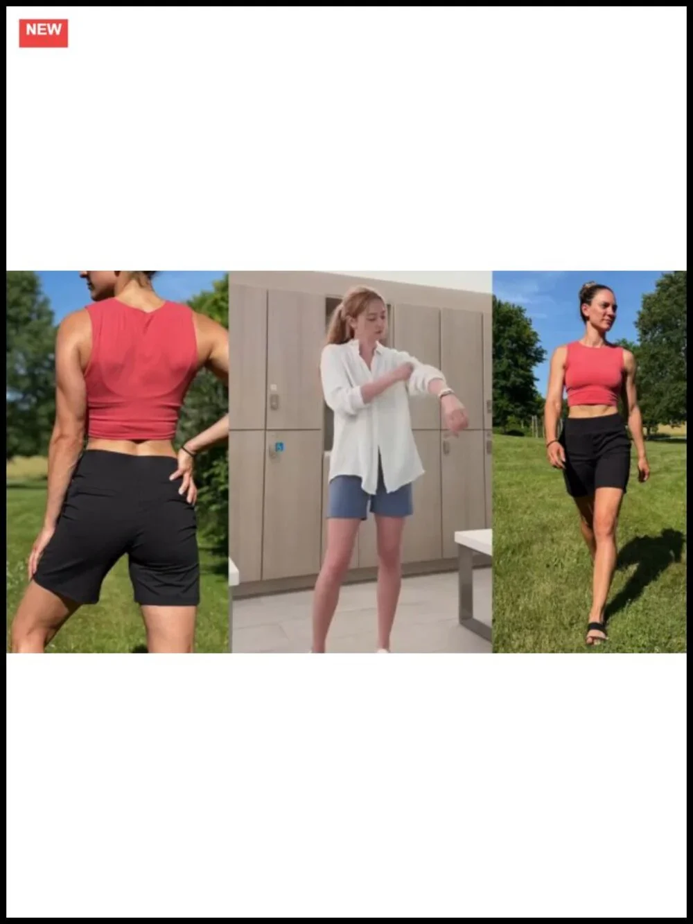 Women's Bermuda Shorts High Waisted Athletic Pockets 7